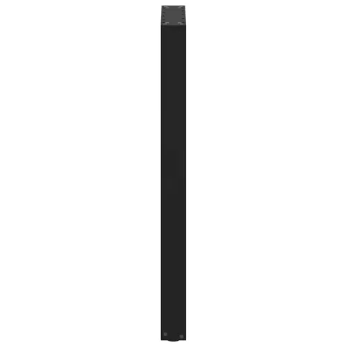  2 db U alakú bárasztalláb, fekete, 40 x (100-101) cm, acél
