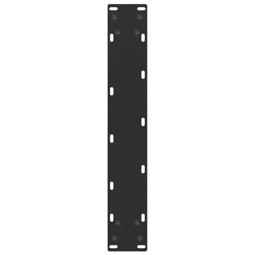  2 db U alakú bárasztalláb, fekete, 40 x (100-101) cm, acél