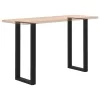  2 db U alakú bárasztalláb, fekete, 40 x (100-101) cm, acél