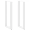  2 db U alakú bárasztalláb, fehér, 40 x (100-101) cm, acél