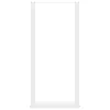  2 db U alakú bárasztalláb, fehér, 40 x (100-101) cm, acél