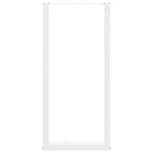  2 db U alakú bárasztalláb, fehér, 40 x (100-101) cm, acél