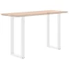  2 db U alakú bárasztalláb, fehér, 40 x (100-101) cm, acél
