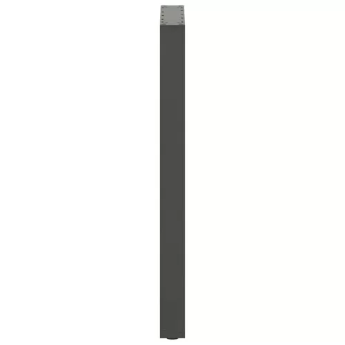  2 db antracitszürke U-alakú acél bárasztalláb 40x(100-101) cm