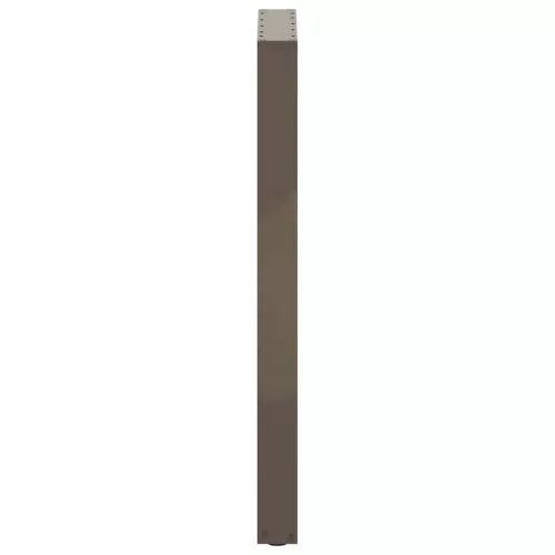  2 db U alakú bárasztalláb natúr acélból 40x(100-101) cm
