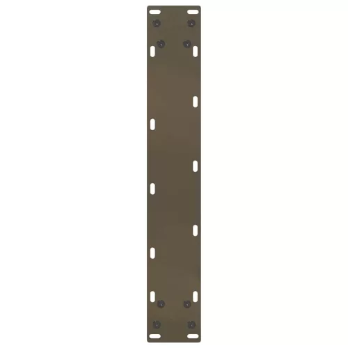  2 db U alakú bárasztalláb natúr acélból 40x(100-101) cm