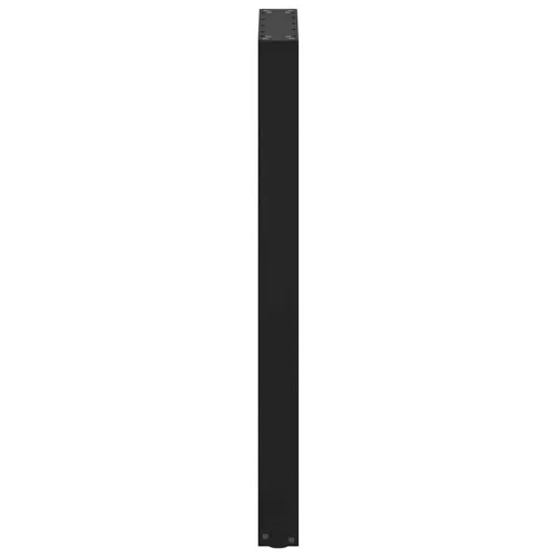  2 db fekete U-alakú acél bárasztalláb 50 x (100-101) cm