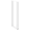  2 db U alakú bárasztalláb fehér 50x(100-101) cm acél