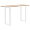  2 db U alakú bárasztalláb fehér 50x(100-101) cm acél