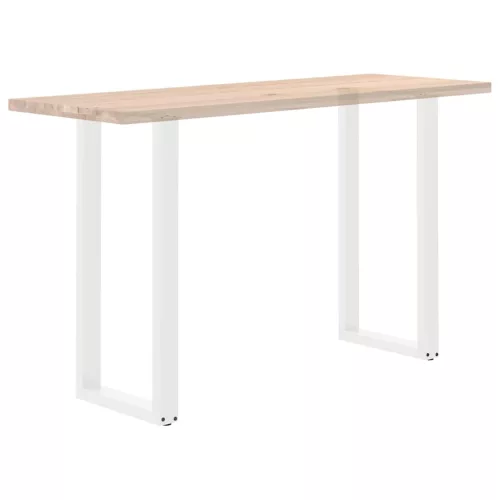  2 db U alakú bárasztalláb fehér 50x(100-101) cm acél