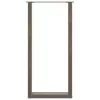  2 db U alakú bárasztalláb natúr acélból 50x(100-101) cm
