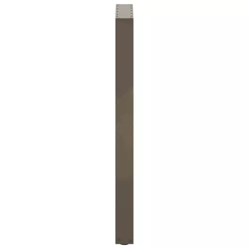  2 db U alakú bárasztalláb natúr acélból 50x(100-101) cm