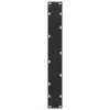  2 db U alakú bárasztalláb, fekete, 60 x (100-101) cm, acél