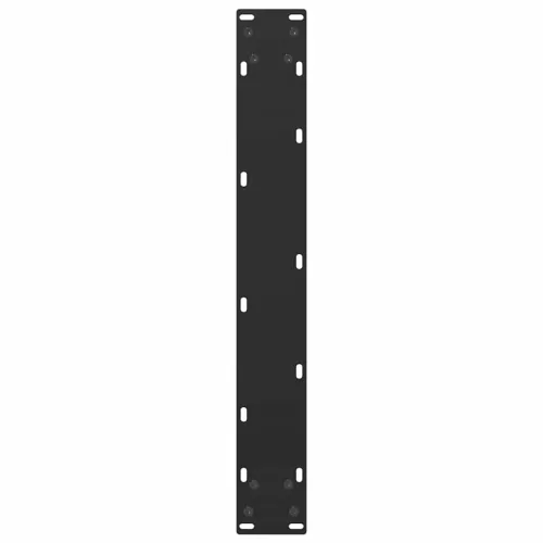 2 db U alakú bárasztalláb, fekete, 60 x (100-101) cm, acél