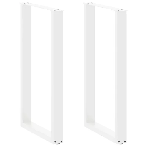  2 db U alakú bárasztalláb fehér 60x(100-101) cm acél