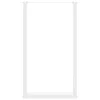  2 db U alakú bárasztalláb fehér 60x(100-101) cm acél