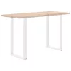  2 db U alakú bárasztalláb fehér 60x(100-101) cm acél
