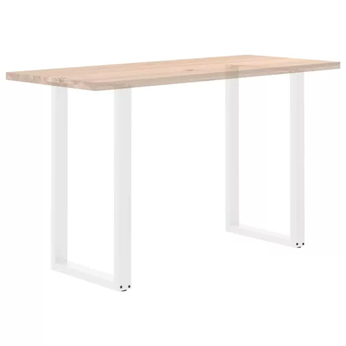 2 db U alakú bárasztalláb fehér 60x(100-101) cm acél