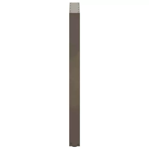  2 db U alakú bárasztalláb natúr acélból 60x(100-101) cm