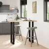  2 db U alakú bárasztalláb, fekete, 40 x (110-111) cm, acél
