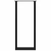  2 db U alakú bárasztalláb, fekete, 40 x (110-111) cm, acél