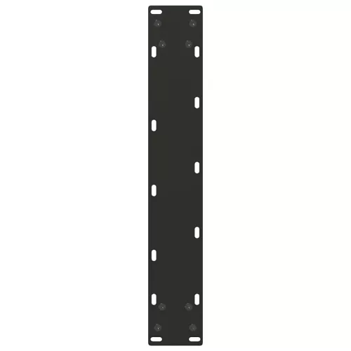  2 db U alakú bárasztalláb, fekete, 40 x (110-111) cm, acél