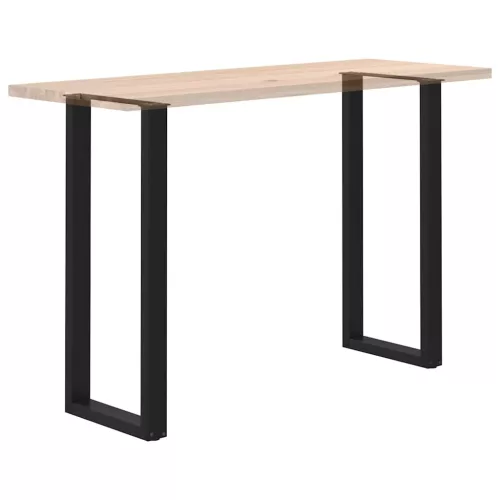  2 db U alakú bárasztalláb, fekete, 40 x (110-111) cm, acél