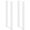  2 db U alakú bárasztalláb, fehér, 40 x (110-111) cm, acél
