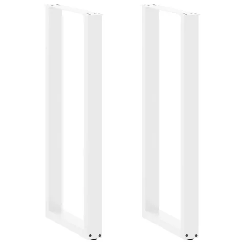  2 db U alakú bárasztalláb, fehér, 40 x (110-111) cm, acél