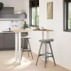  2 db U alakú bárasztalláb, fehér, 40 x (110-111) cm, acél