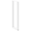  2 db U alakú bárasztalláb, fehér, 40 x (110-111) cm, acél