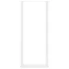  2 db U alakú bárasztalláb, fehér, 40 x (110-111) cm, acél