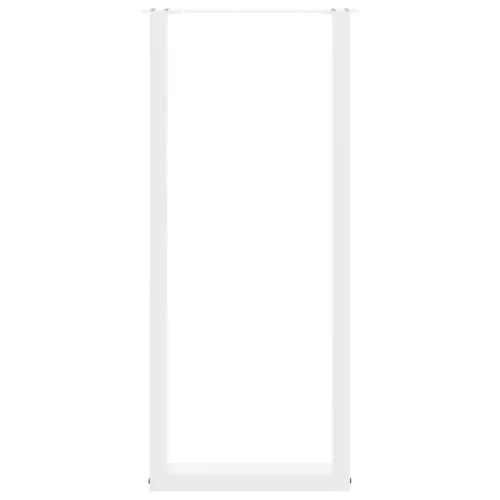  2 db U alakú bárasztalláb, fehér, 40 x (110-111) cm, acél