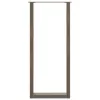  2 db U alakú bárasztalláb natúr acélból 40x(110-111) cm