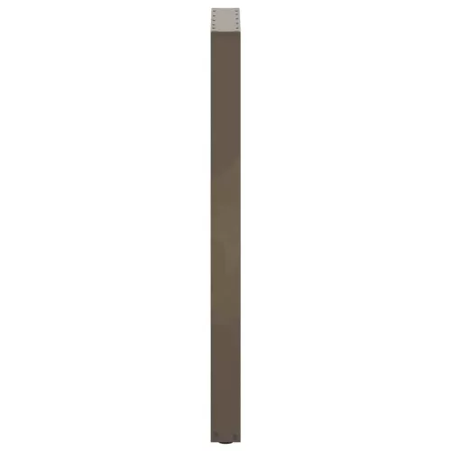  2 db U alakú bárasztalláb natúr acélból 40x(110-111) cm