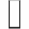  2 db fekete U-alakú acél bárasztalláb 50 x (110-111) cm