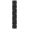  2 db fekete U-alakú acél bárasztalláb 50 x (110-111) cm