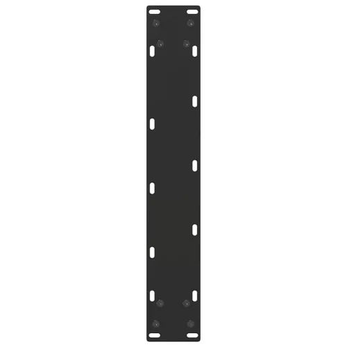  2 db fekete U-alakú acél bárasztalláb 50 x (110-111) cm