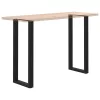  2 db fekete U-alakú acél bárasztalláb 50 x (110-111) cm