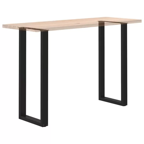  2 db fekete U-alakú acél bárasztalláb 50 x (110-111) cm