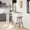  2 db fehér U alakú bárasztalláb 50 x (110-111) cm acél