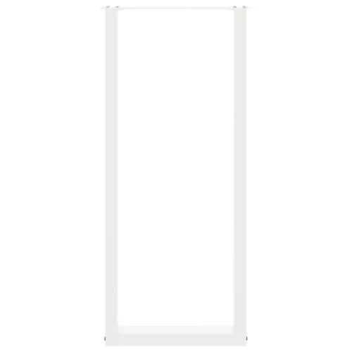  2 db fehér U alakú bárasztalláb 50 x (110-111) cm acél