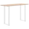  2 db fehér U alakú bárasztalláb 50 x (110-111) cm acél