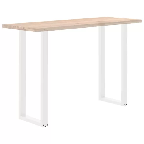  2 db fehér U alakú bárasztalláb 50 x (110-111) cm acél