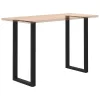  2 db fekete U alakú acél bárasztalláb 60 x (110-111) cm