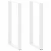  2 db U alakú bárasztalláb, fehér, 60 x (110-111) cm, acél