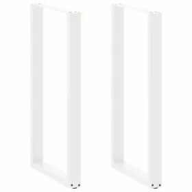    2 db U alakú bárasztalláb, fehér, 60 x (110-111) cm, acél