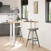  2 db U alakú bárasztalláb, fehér, 60 x (110-111) cm, acél