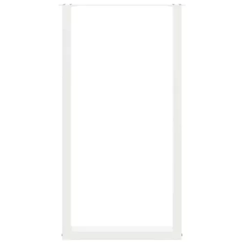  2 db U alakú bárasztalláb, fehér, 60 x (110-111) cm, acél