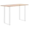  2 db U alakú bárasztalláb, fehér, 60 x (110-111) cm, acél